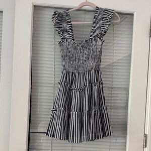 Hill House Home The Charlotte Nap Dress Navy Stripes